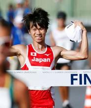 男子２０キロ競歩で池田が金 川野は銀、古賀が銅で独占