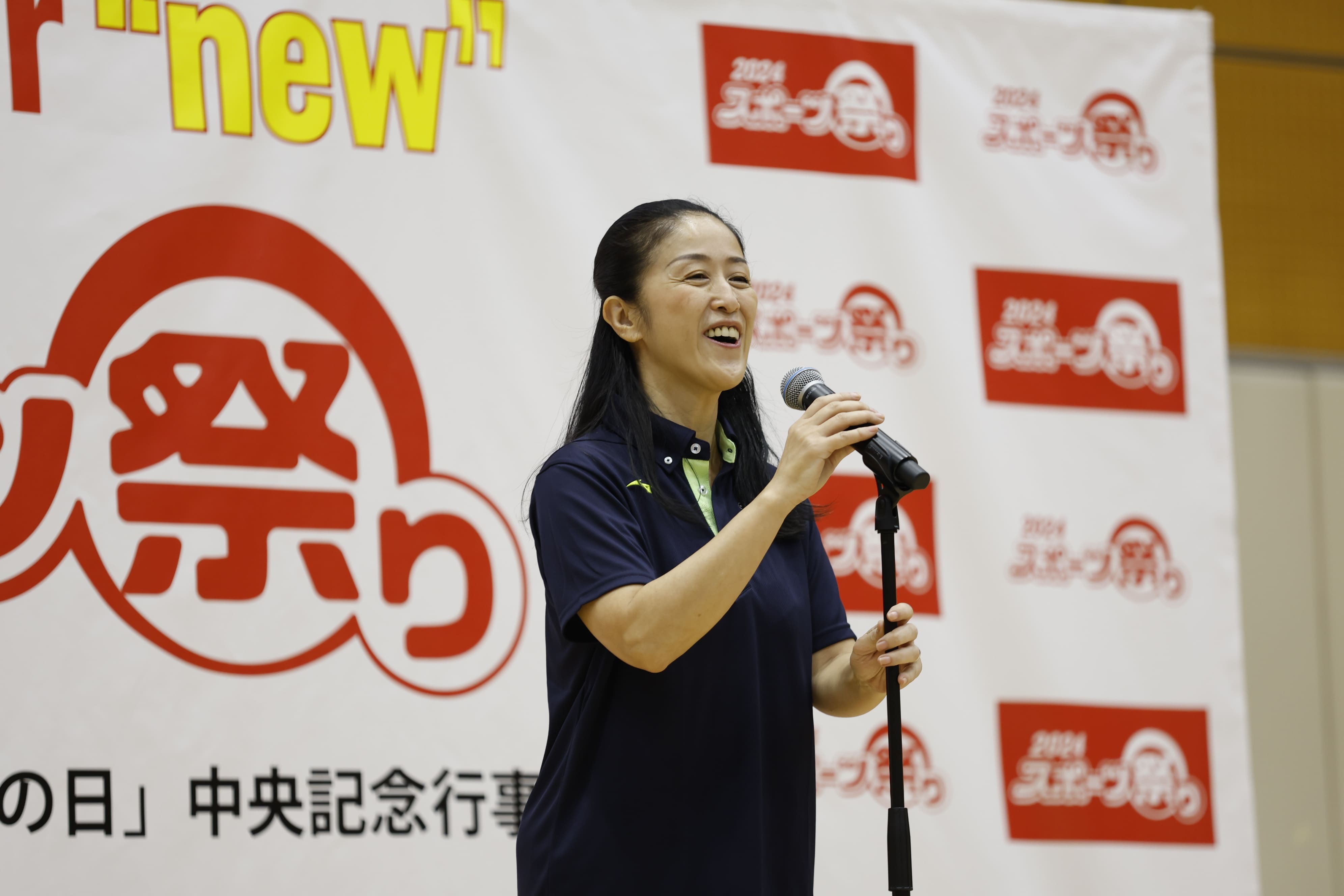 挨拶をする山田加奈子北区区長（写真：フォート・キシモト）